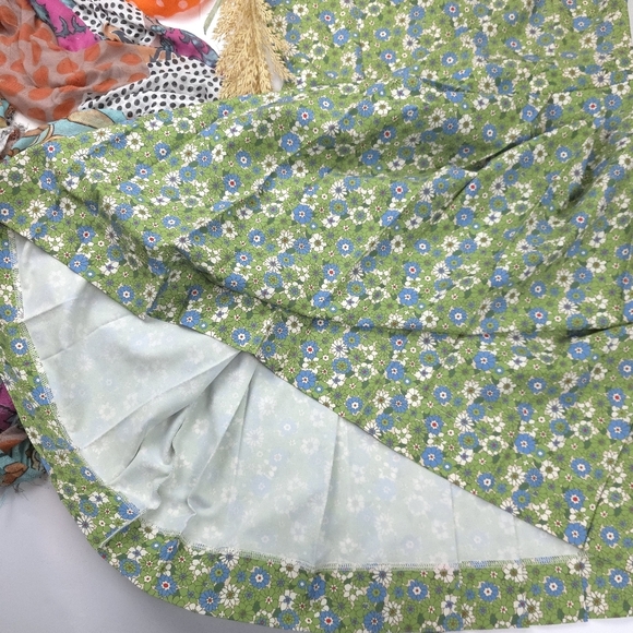 Tory Burch Floral Multi-colored  Sleeveless Pleated Travel Dress. Sz S - Picture 8 of 16